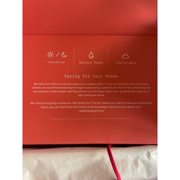 NEW Lane Eight relay Trainer Sneakers 12 Womens Hibiscus Lace Up Running Fitness - Picture 9 of 12